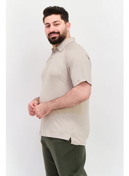 Legend Men Sportswear Fit Short Sleeve Polo Golf Shirts, Taupe  - Image 2