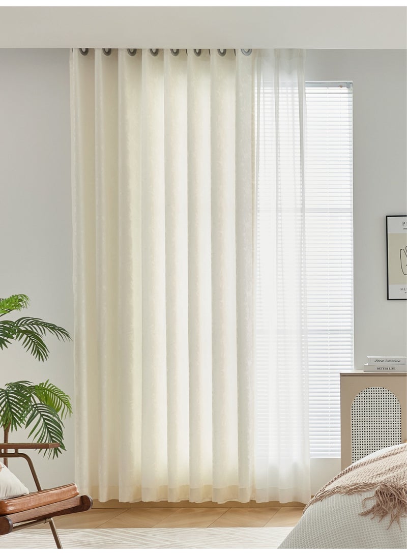 QBAID Sheer Privacy Curtains – Soft Light, Multiple Sizes & Three Top Styles for a Cozy Home - Image 2