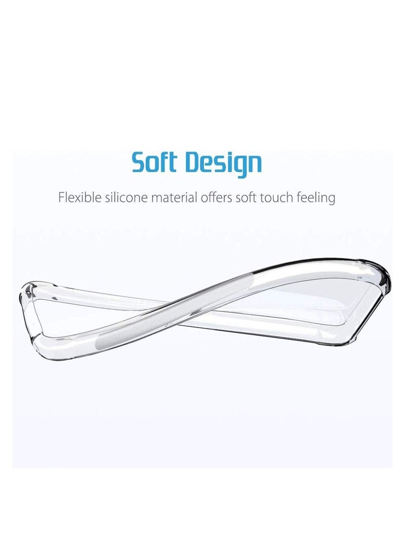 Raxoom Samsung Galaxy A31 Case Cover Protective Shock Absorption Bumper soft Transparent Case (Clear) - Image 4