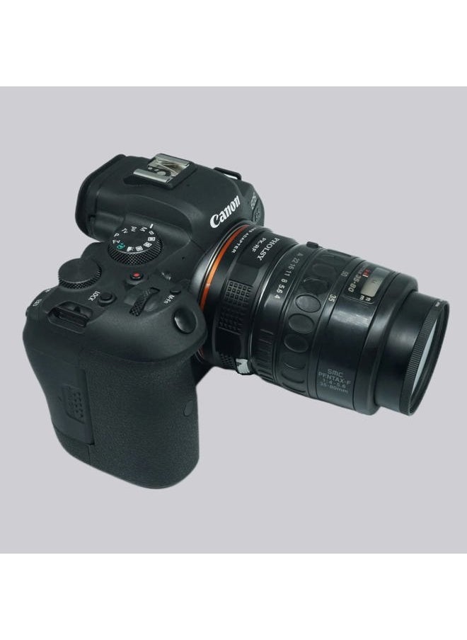 PHOLSY - Lens Mount Adapter Compatible with Pentax K PK Lens to Canon EOS RF-Mount Camera Body for EOS R8, R50, R6 Mark II, R7, R10, R3, R5, EOS R5C, EOS R6, EOS R, EOS RP - Image 1