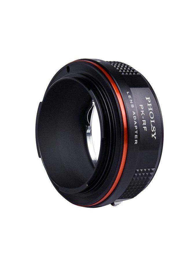 PHOLSY - Lens Mount Adapter Compatible with Pentax K PK Lens to Canon EOS RF-Mount Camera Body for EOS R8, R50, R6 Mark II, R7, R10, R3, R5, EOS R5C, EOS R6, EOS R, EOS RP - Image 1