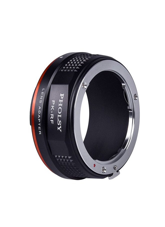 PHOLSY - Lens Mount Adapter Compatible with Pentax K PK Lens to Canon EOS RF-Mount Camera Body for EOS R8, R50, R6 Mark II, R7, R10, R3, R5, EOS R5C, EOS R6, EOS R, EOS RP - Image 1