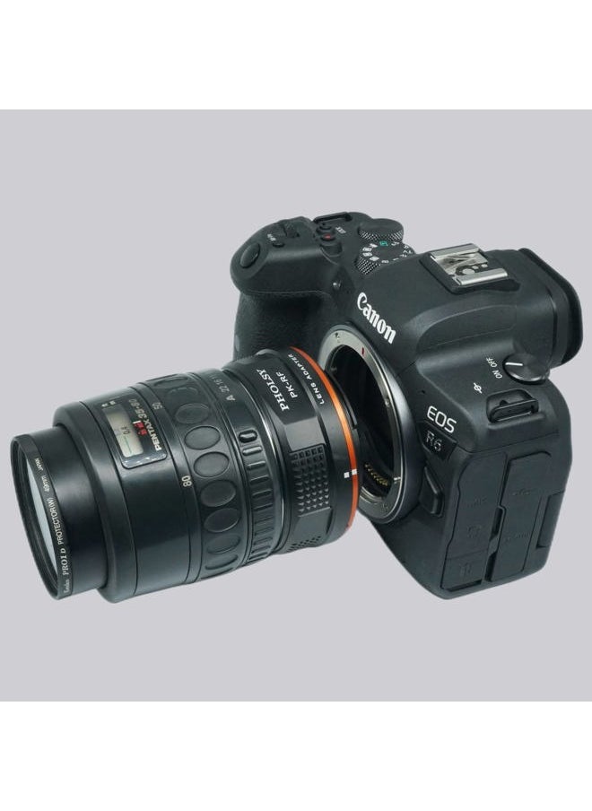 PHOLSY - Lens Mount Adapter Compatible with Pentax K PK Lens to Canon EOS RF-Mount Camera Body for EOS R8, R50, R6 Mark II, R7, R10, R3, R5, EOS R5C, EOS R6, EOS R, EOS RP - Image 1
