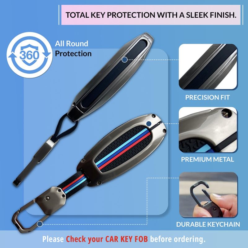 NEODRIFT 'KeyShield' Car Key Cover for Maruti Suzuki S-Cross (Shape 2, 03 Buttons) (Durable, Stylish, and 360° Protection) - Image 2