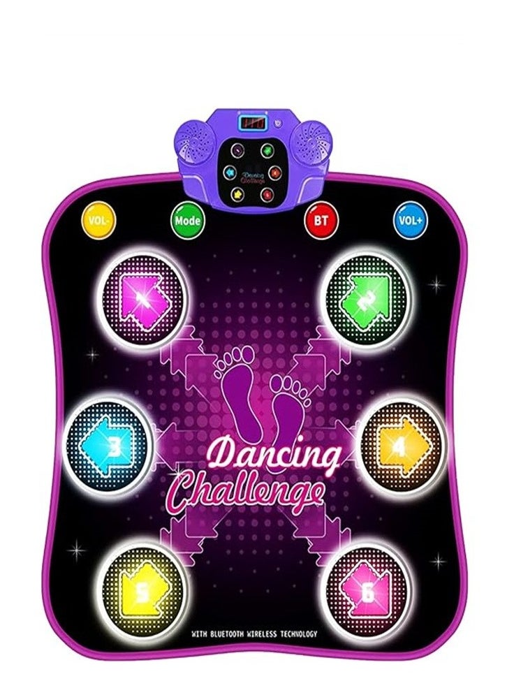 Generic - Kids Dance Mat for 3 4 5 6 7 8+ Year Old with Bluetooth, Light up Music Dance Mats Toys with Volume Adjustable, Electronic Dancing Mat with 3 Languages Available for Festive Gift - Image 1