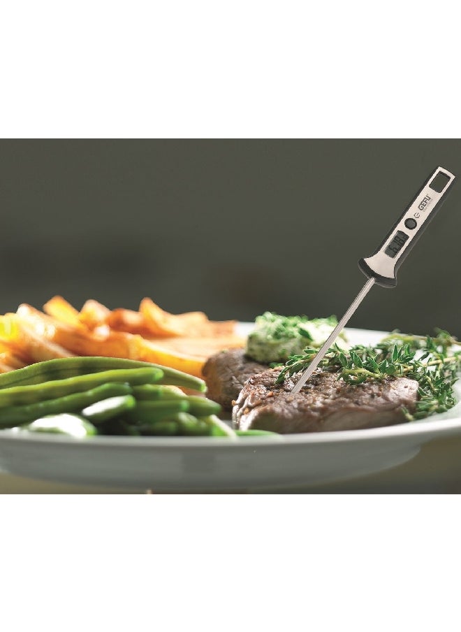 GEFU - Scala Easily Readable LCD Display Digital Thermometer Silver 21820 - Image 1