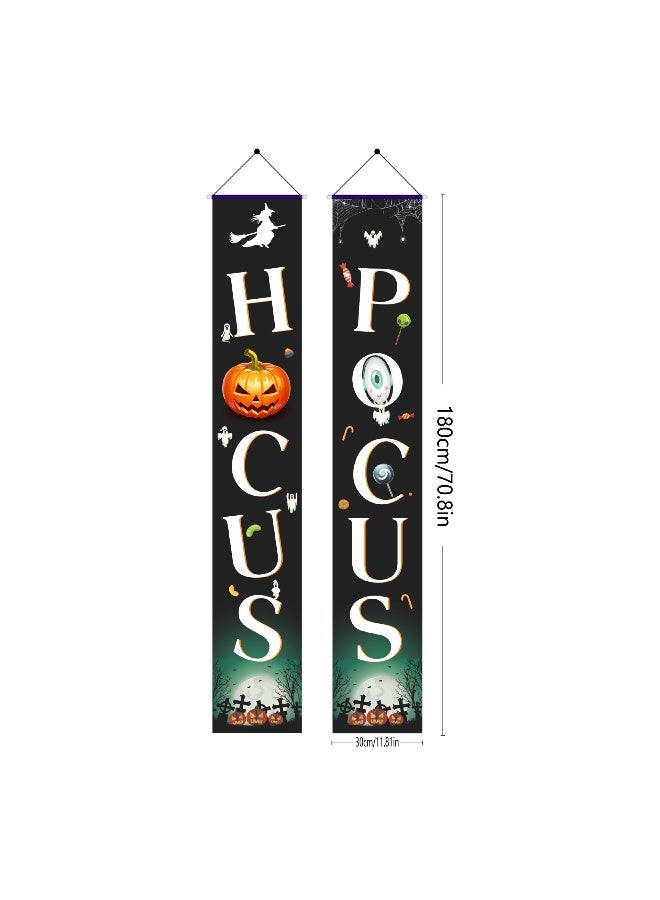 NIBEMINENT Halloween Horror Theme Banners - Spooktacular Decorations for Your Haunted House
