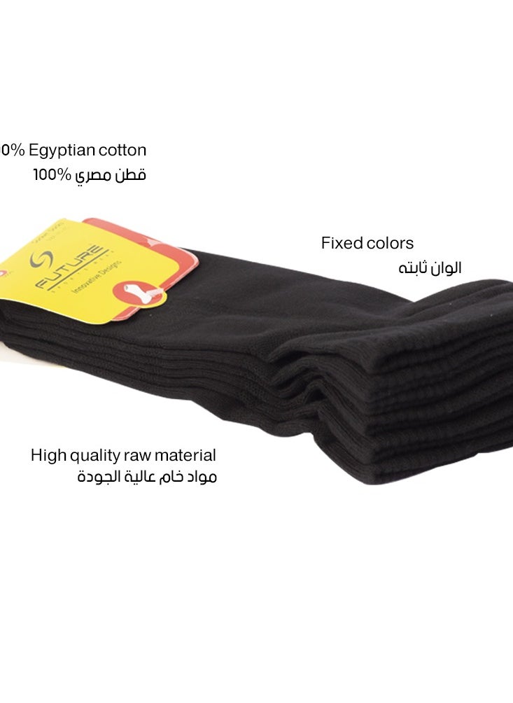 Future future socks socket pack of 3 black size 40-45 cotton  - Image 1