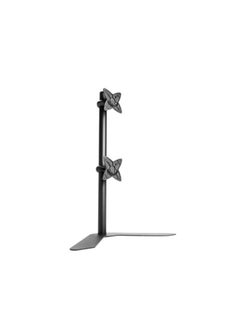 TechFort Dual Vertical DeskTop Stand For LCD Monitor For Below 32 Inch Black  - Image 1