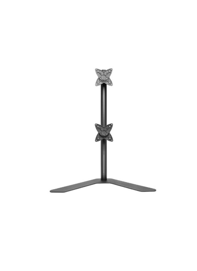 TechFort - Dual Vertical DeskTop Stand For LCD Monitor For Below 32 Inch Black - Image 1
