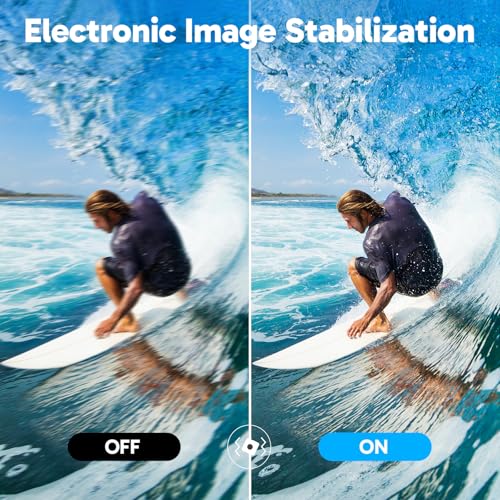 Akaso كاميرا أكاسو V50X أكشن بدقة 4K30fps مع واي فاي وشاشة تعمل باللمس وزوم 4X ومقاومة للماء حتى عمق 131 قدم ودعم ميكروفون خارجي وتحكم عن بعد مع ملحقات خوذة (بدون بطاقة MicroSD سعة 64GB) - Image 5