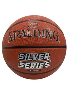 SPALDING Silver Series Rubber Basketball | Size 6 