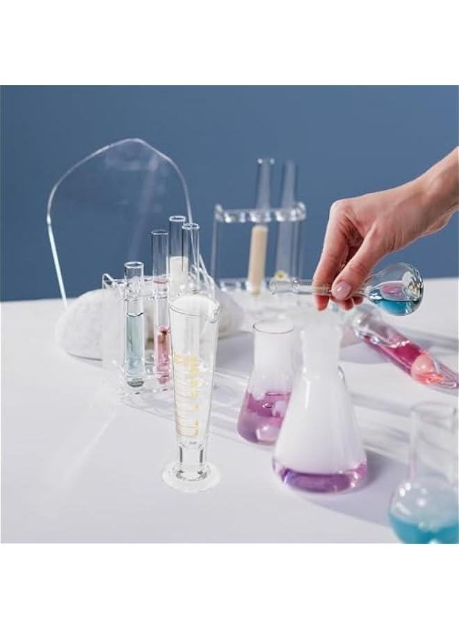 20ml Lab Graduated Measuring Cup With Spout Wide Mouth Glass Conical Beaker Liquid Dispenser Measuring Cylinder Experiment Tool For School Science