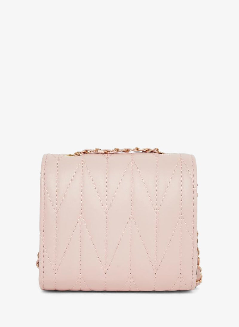 Styli Girls Quilted Cross Body Bag with Chain Strap - Image 2