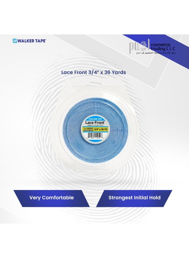 Walker Tape® Lace Front Adhesive Tape – 3/4" x 36 Yds Roll – Hypoallergenic, Dull Finish for Natural Look – Medium Residue, 2-3 Week Hold for Lace Systems, Comfortable Secure Bond - Image 4