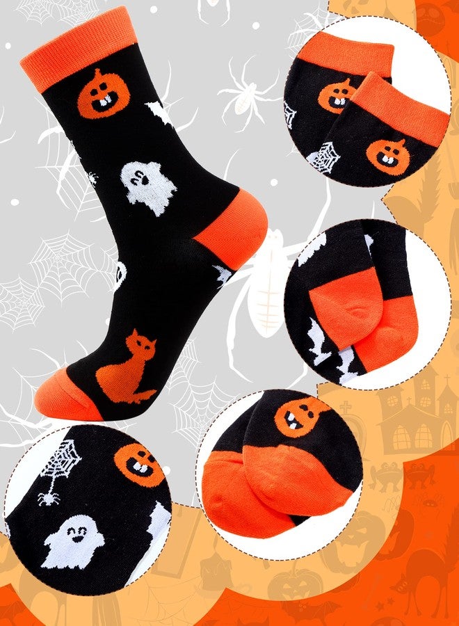 Zhanmai 12 Pairs Halloween Socks Funny Horror Socks Novelty Pumpkin Ghost Bat Stocking Happy Halloween Gifts Holiday for Women Men - Image 2