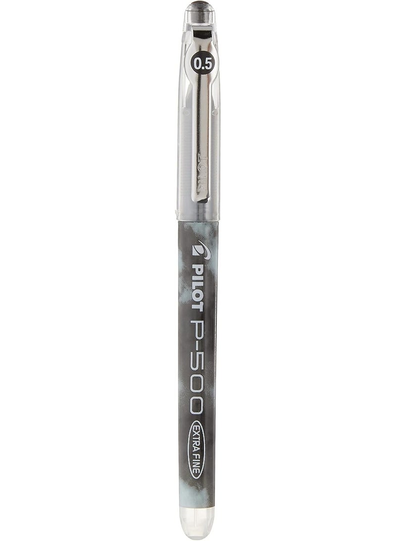 PILOT Pilot, Precise P-500 Gel Ink Rolling Ball Stick Pens, Extra Fine Point 0.5 mm, Black, Pack of 12 - Image 3