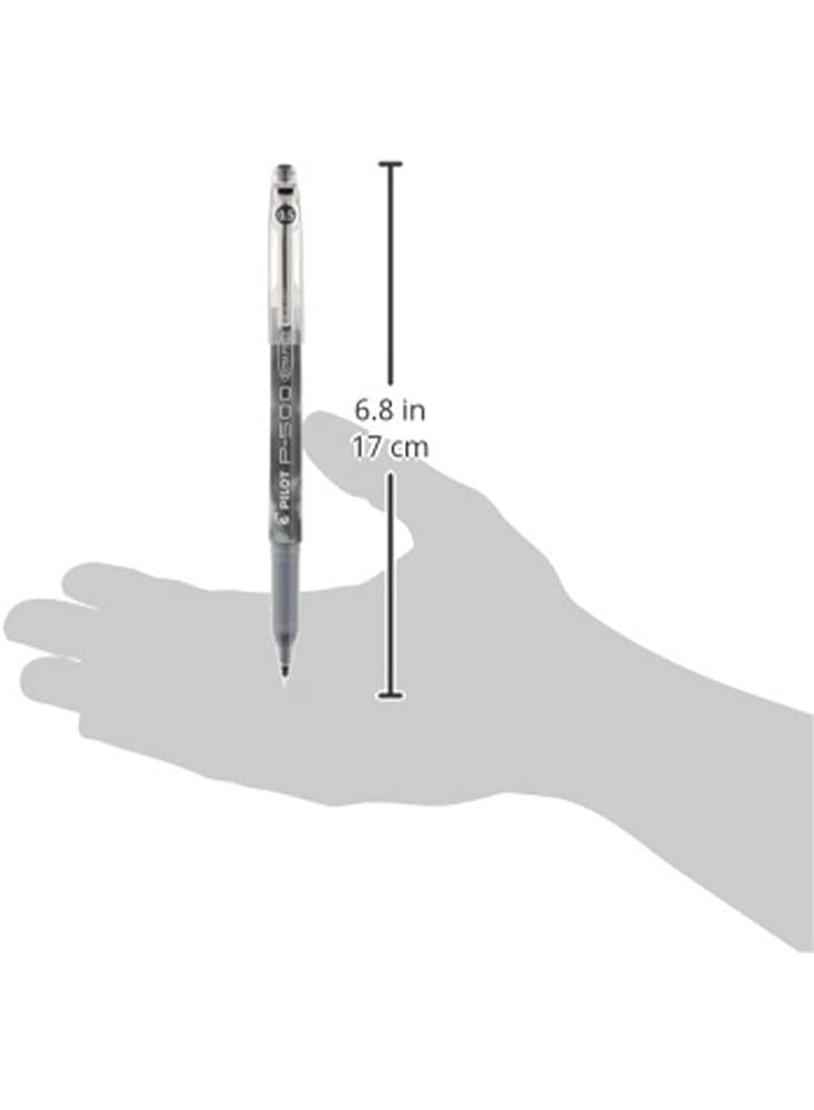 PILOT Pilot, Precise P-500 Gel Ink Rolling Ball Stick Pens, Extra Fine Point 0.5 mm, Black, Pack of 12 - Image 2
