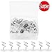 Powerful Clear Heads Bedskirt Pins Ã¢â‚¬â€œ Push Pins Holds Bed Skirt Firmly in Place Without Damage, Twist Pins (50Pcs) - Image 2