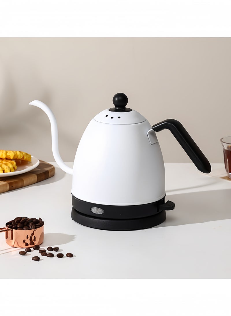 GGEROU Electric kettle,kettle,Electric Gooseneck Thermostatic Kettle Adjustable Digital Temperature Control,Anti-Dry Boil Protection,800ml White - Image 2