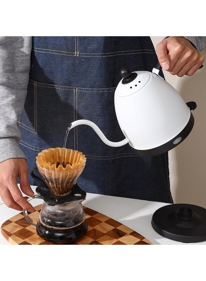 GGEROU Electric kettle,kettle,Electric Gooseneck Thermostatic Kettle Adjustable Digital Temperature Control,Anti-Dry Boil Protection,800ml White - Image 3