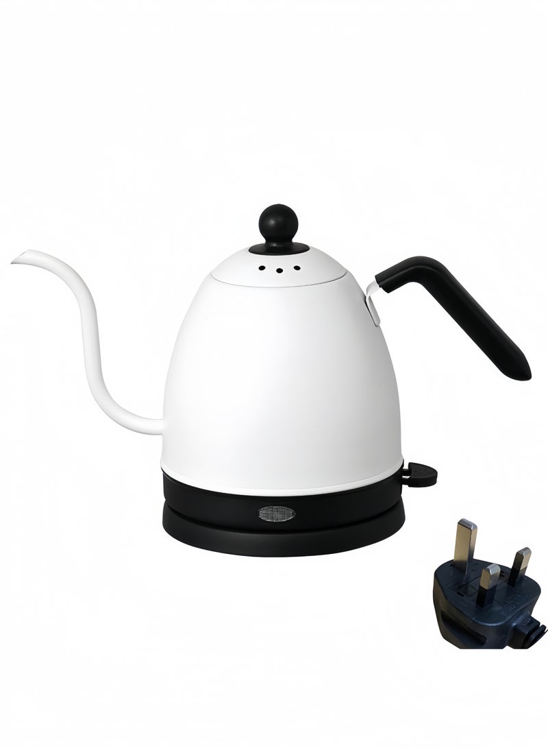 GGEROU Electric kettle,kettle,Electric Gooseneck Thermostatic Kettle Adjustable Digital Temperature Control,Anti-Dry Boil Protection,800ml White - Image 1