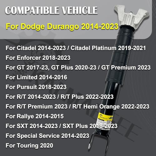 Kalmaegee 2PCS Rear Suspension Shock Absorbers Struts for Durango 2014-2023 (Only for Upper mount #68311287AA) 68223791AE 68223791AB 68223791AC - Image 3
