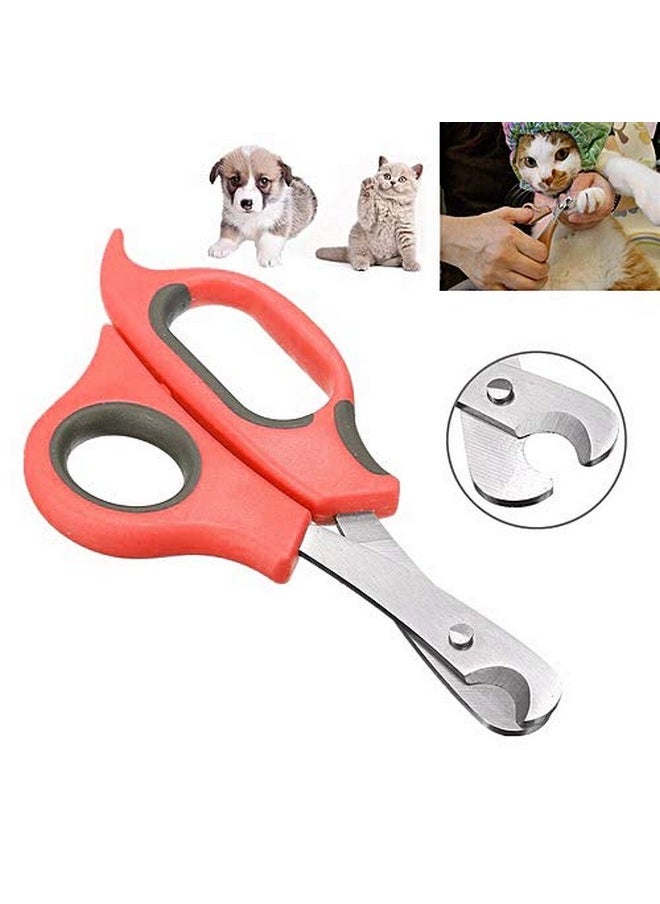Sage Square Dog Nail Cutter Scissor Color Multicolor, Red Blu Blck - Premium Stainless Steel Clippers Safe And Effortless Nail Trimming For Large Dogs, Cats, Puppies,  - Image 1