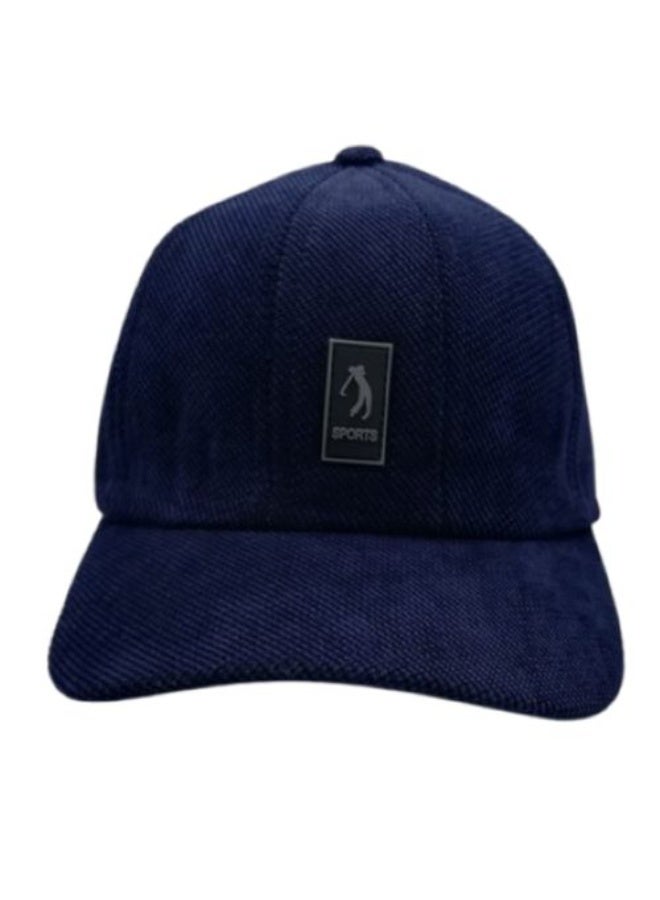 Sports Dark Blue Baseball Cap for Men, Large