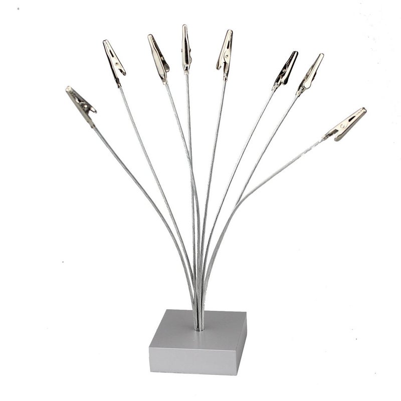 Rddconkit Cube Base 8Branch Tree Style MemoCardPaperPhoto Holder Table Number Holder for Wedding Party 