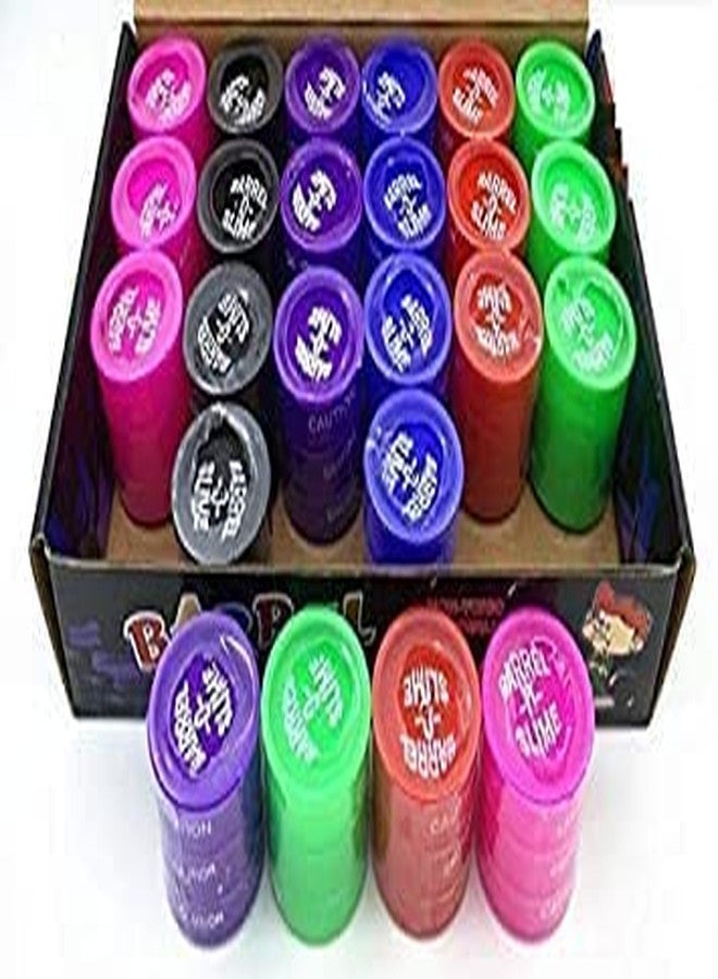 H B MSALA (DEVICE) HBM Multicolor Fruit DIY Magic Toy Slimy Slime Clay Gel Jelly Putty Set kit Toys for Boys Girls Kids Slime,Barrel Slime Toy, Small (Clear) (Multicolor, 24) - Image 2