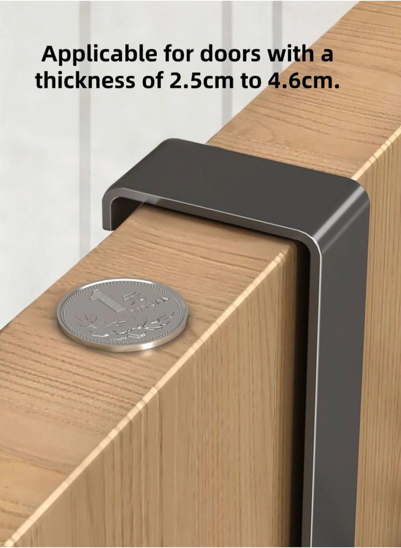 Over The Door Hooks,7 Hook Sturdy Door Hanger,Heavy Duty Easy to Install, for Bathroom,Bedroom,Kitchen,Hanging Towels,Coats - Image 5