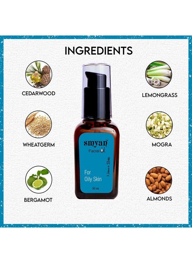 Smyan - Facial Oilinface Serum With Face Oil For Oily Skin Youthful Nourishes And Glowing Skin Boosts Collagen & Elasticity With Anti Aging Properties 50Ml - Image 1