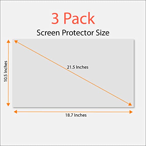 EZ-Pro Screen Protector Anti-Glare and Anti Finger Print Screen Protector (3 Pack) for 21.5 Inches Widescreen Desktop Monitor - Image 5