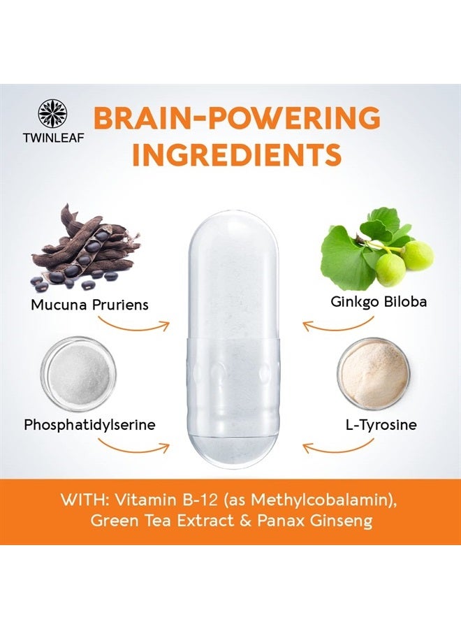 TWINLEAF Dopamine Booster, 1000mg - 60 Capsules - Image 5