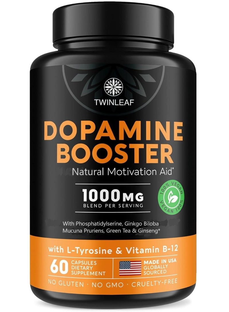 TWINLEAF Dopamine Booster, 1000mg - 60 Capsules - Image 3