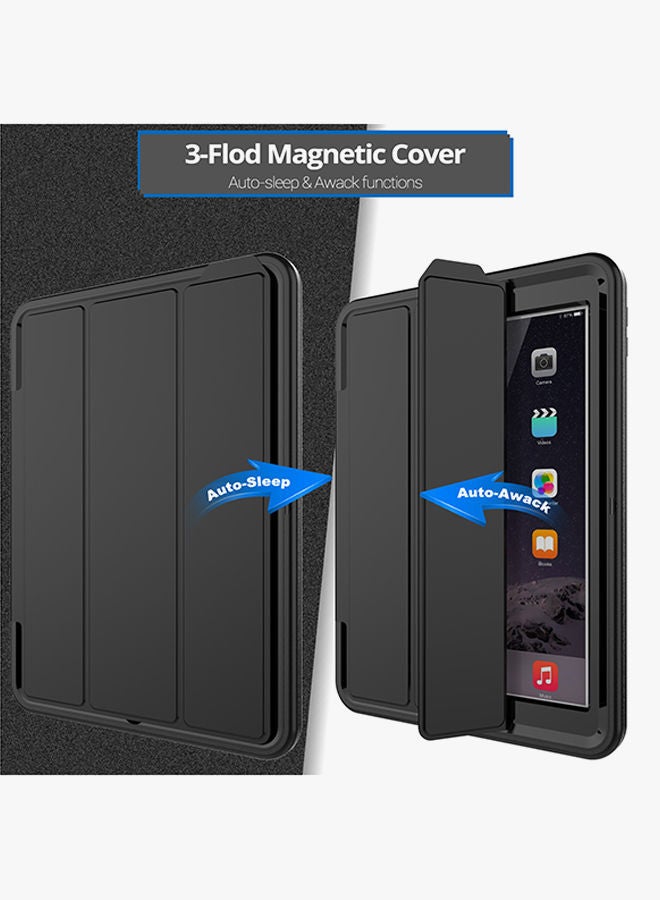NIBEMINENT Protective Case Cover For Apple iPad (2017) 9.7-inch Black - Image 3