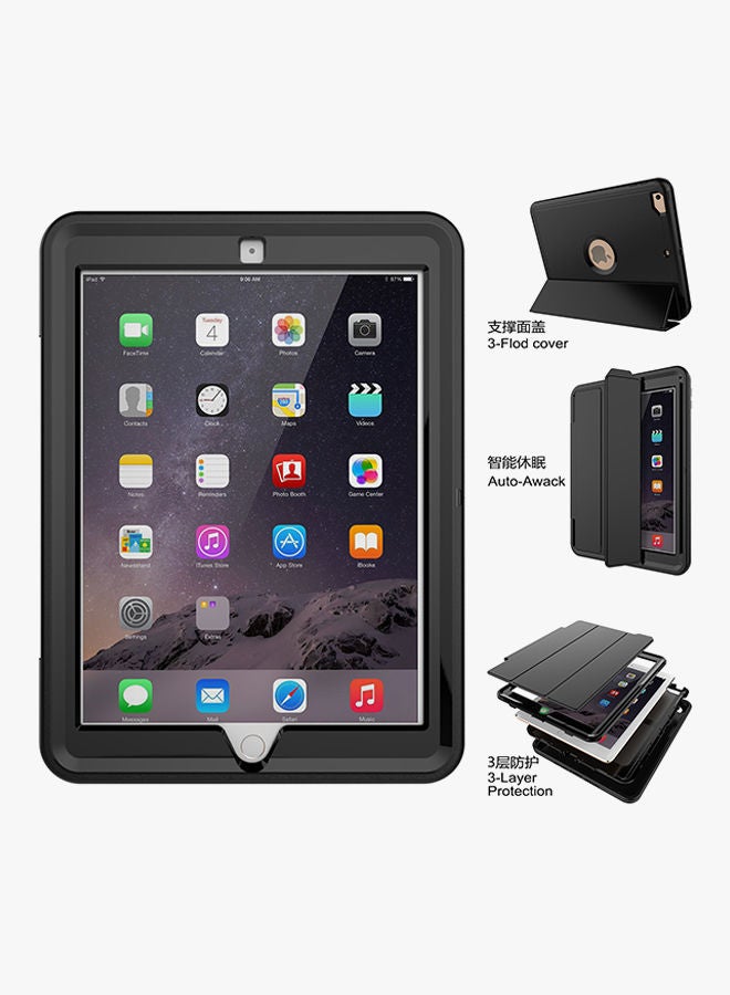NIBEMINENT Protective Case Cover For Apple iPad (2017) 9.7-inch Black - Image 2