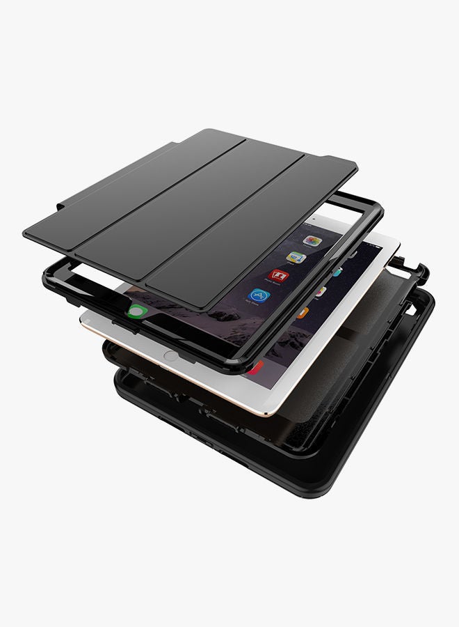 NIBEMINENT Protective Case Cover For Apple iPad (2017) 9.7-inch Black - Image 5