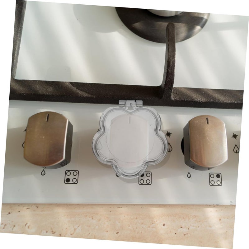 4pcs Transparent Gas Stove Knob Covers Childproof Safety Protection for Oven and Stove Knobs Heat Resistant Replacement for Home Kitchen - Image 3