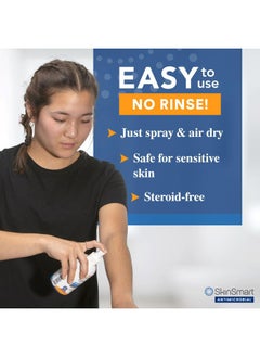 SkinSmart Antimicrobial Eczema Therapy with Hypochlorous Acid, Removes Bacteria so Skin Can Heal, for Adults, Kids and Seniors, 8 Ounce Clear Spray  - Image 3