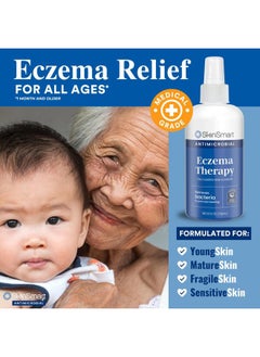 SkinSmart Antimicrobial Eczema Therapy with Hypochlorous Acid, Removes Bacteria so Skin Can Heal, for Adults, Kids and Seniors, 8 Ounce Clear Spray  - Image 5
