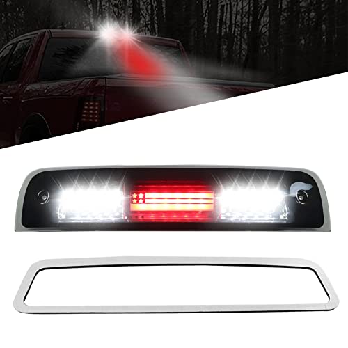 Gubebaili Third 3rd Brake Light Fit for Dodge Ram 1500 2009-2017,Ram 2500 3500 2010-2017, Cargo Light LED High Mount Stop Light with Gasket, Smoke Lens - Image 1
