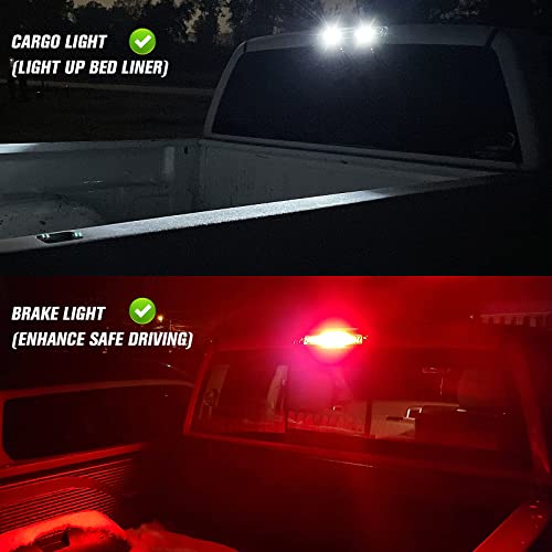 Gubebaili Third 3rd Brake Light Fit for Dodge Ram 1500 2009-2017,Ram 2500 3500 2010-2017, Cargo Light LED High Mount Stop Light with Gasket, Smoke Lens - Image 3