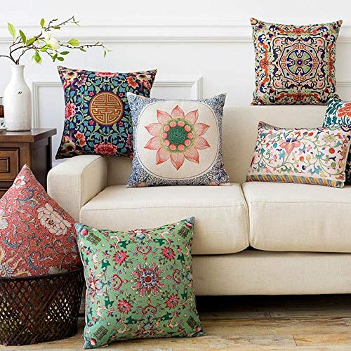 AEROHAVEN® Premium Satin Turkish Designer Decorative Throw Pillow/Cushion Covers Set of 5 - CC65 - (20 x 20 Inch) - Image 5