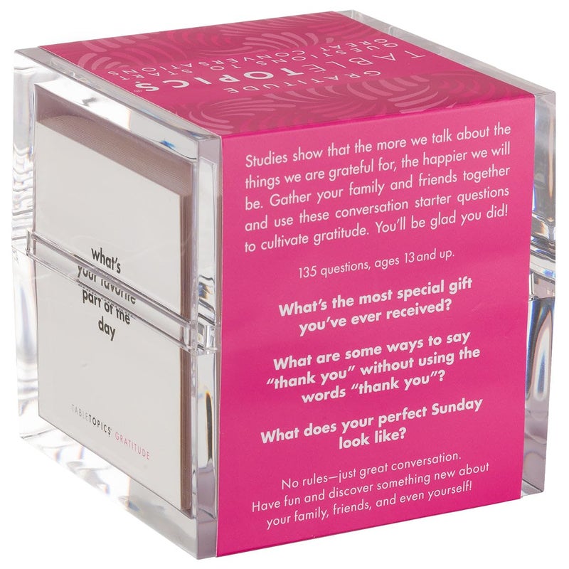 TableTopics Gratitude - 135 Gratitude Conversation Cards for Positive Table Talk with Family & Friends - Image 3