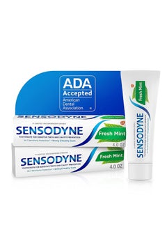 Sensodyne Fresh Mint Sensitive Toothpaste, ADA Accepted Toothpaste for Cavity Prevention and Sensitive Teeth Treatment - 4 Ounces (Pack of 2) - pzsku/ZA325DF95F05F7F269F08Z/45/_/1715168727/5bc52351-8ab9-4982-a081-1d36ebdbb085