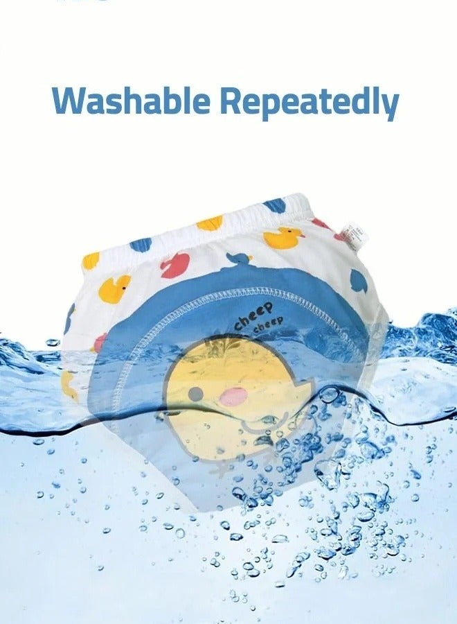 2 Piece Potty Training Underwear, 6 Layers Breathable Cotton Absorbent Trainer Pants for Toddler Baby Boys Girls Waterproof - Image 3