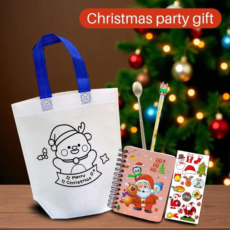 AMYCAUR Merry Christmas Stationery Combo Gift for Kid, Cute School Stationery Gift Combo, Secret Santa Party Return Gift for Kids Stationery Items, New Year Christmas Goody Gift Set (Pack of 5 Items) - Image 5