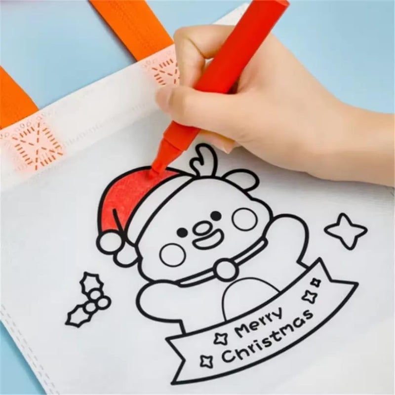 AMYCAUR Merry Christmas Stationery Combo Gift for Kid, Cute School Stationery Gift Combo, Secret Santa Party Return Gift for Kids Stationery Items, New Year Christmas Goody Gift Set (Pack of 5 Items) - Image 2